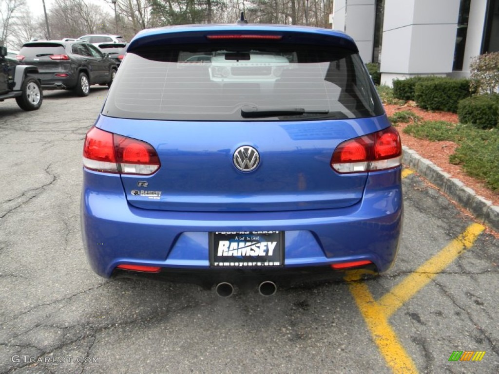2013 Golf R 4 Door 4Motion - Rising Blue Metallic / Titan Black photo #7