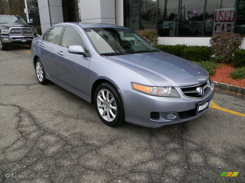 2006 TSX Sedan - Glacier Blue Metallic / Ebony Black photo #4