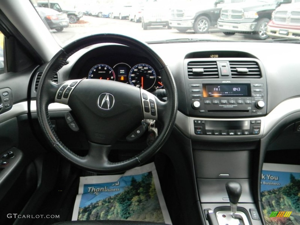 2006 TSX Sedan - Glacier Blue Metallic / Ebony Black photo #13