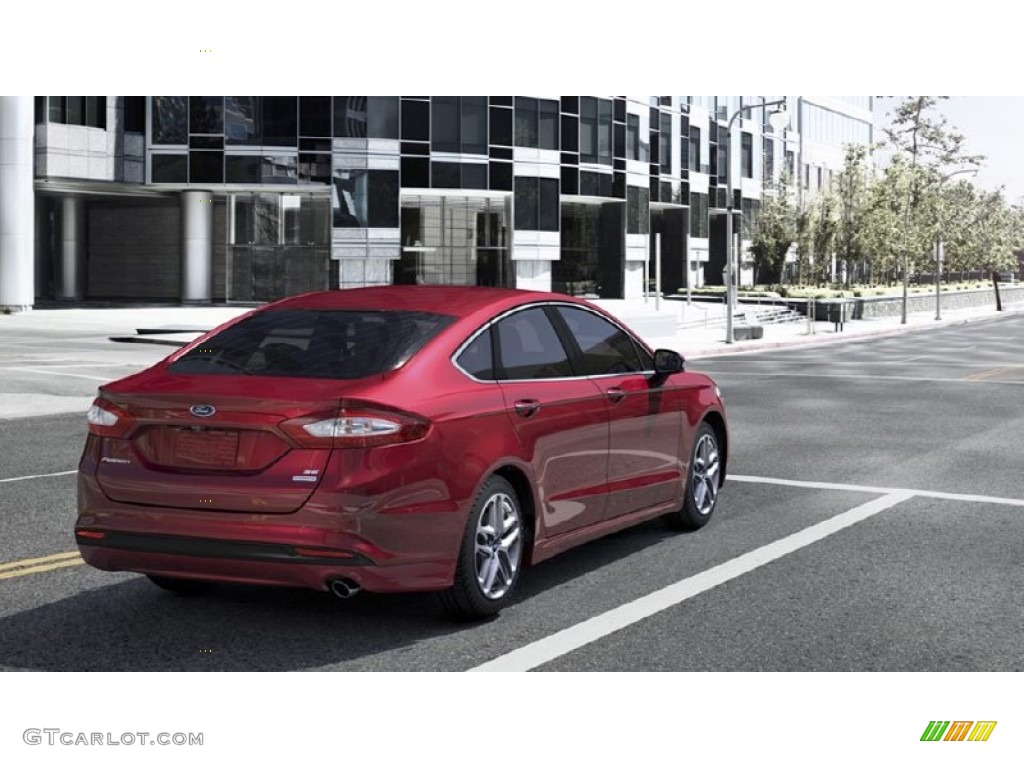 2015 Fusion SE - Ruby Red Metallic / Charcoal Black photo #6