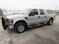 2008 Silver Metallic Ford F250 Super Duty XLT Crew Cab 4x4  photo #8