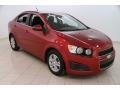 Crystal Red Tintcoat 2012 Chevrolet Sonic LT Sedan Exterior