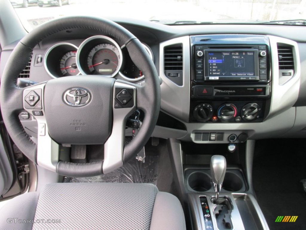 2015 Toyota Tacoma PreRunner TRD Sport Double Cab Graphite Dashboard Photo #100154212