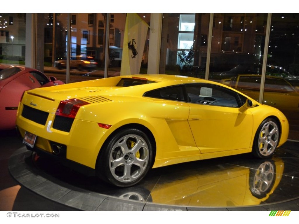 2004 Gallardo Coupe E-Gear - Giallo Midas / Blu Scylla photo #6