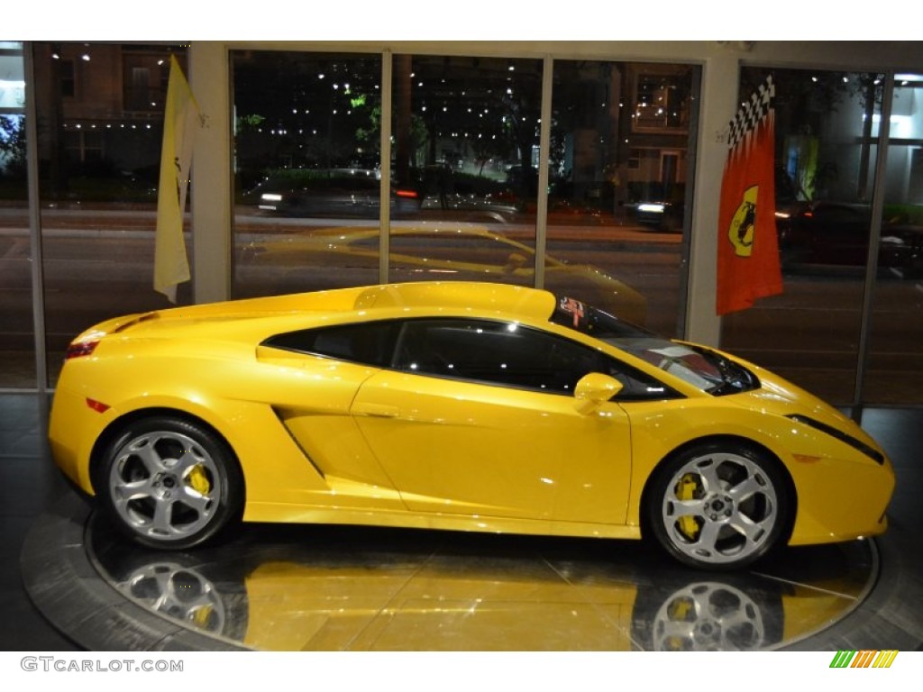 2004 Gallardo Coupe E-Gear - Giallo Midas / Blu Scylla photo #15