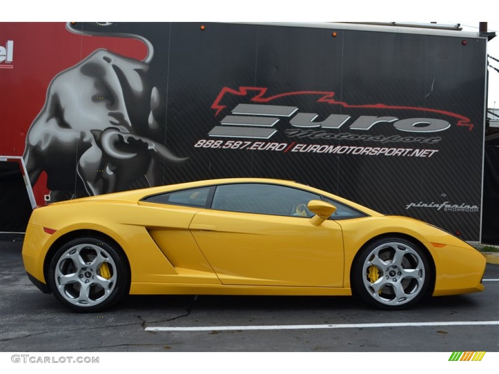 2004 Gallardo Coupe E-Gear - Giallo Midas / Blu Scylla photo #36