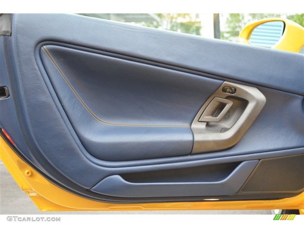 2004 Lamborghini Gallardo Coupe E-Gear Blu Scylla Door Panel Photo #100156291