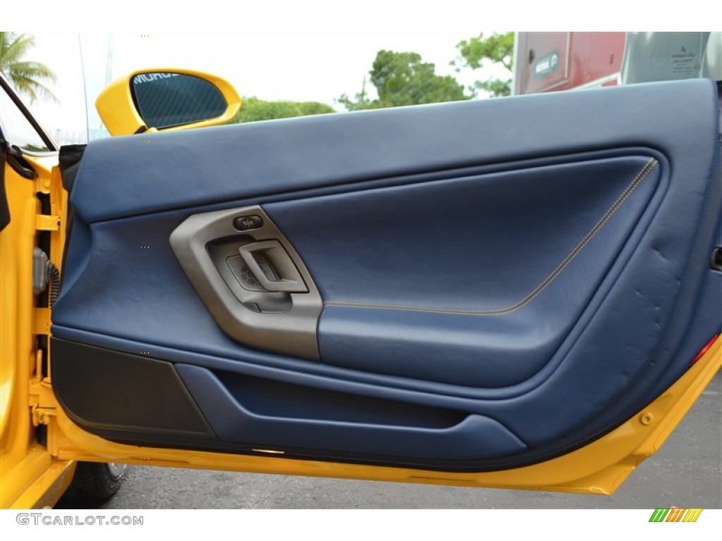 2004 Lamborghini Gallardo Coupe E-Gear Blu Scylla Door Panel Photo #100156303