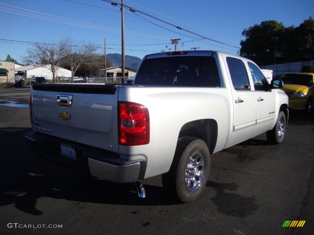 2011 Silverado 1500 LS Crew Cab - Sheer Silver Metallic / Dark Titanium photo #7