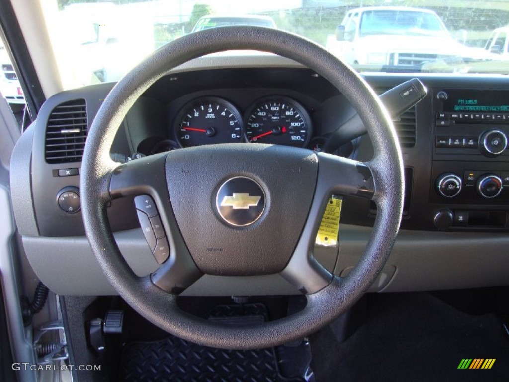 2011 Silverado 1500 LS Crew Cab - Sheer Silver Metallic / Dark Titanium photo #13