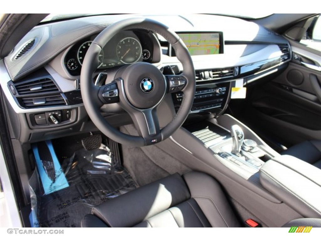 Black Interior 2015 BMW X6 xDrive35i Photo #100158258