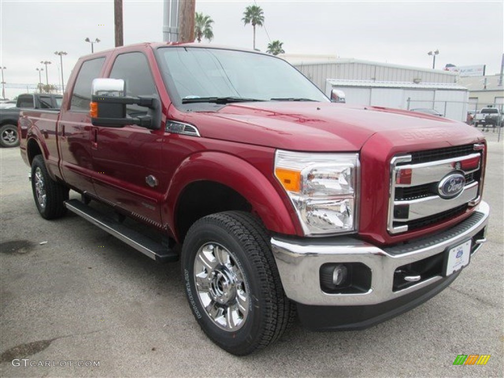 2015 F250 Super Duty King Ranch Crew Cab 4x4 - Ruby Red / King Ranch Mesa Antique Affect/Black photo #1