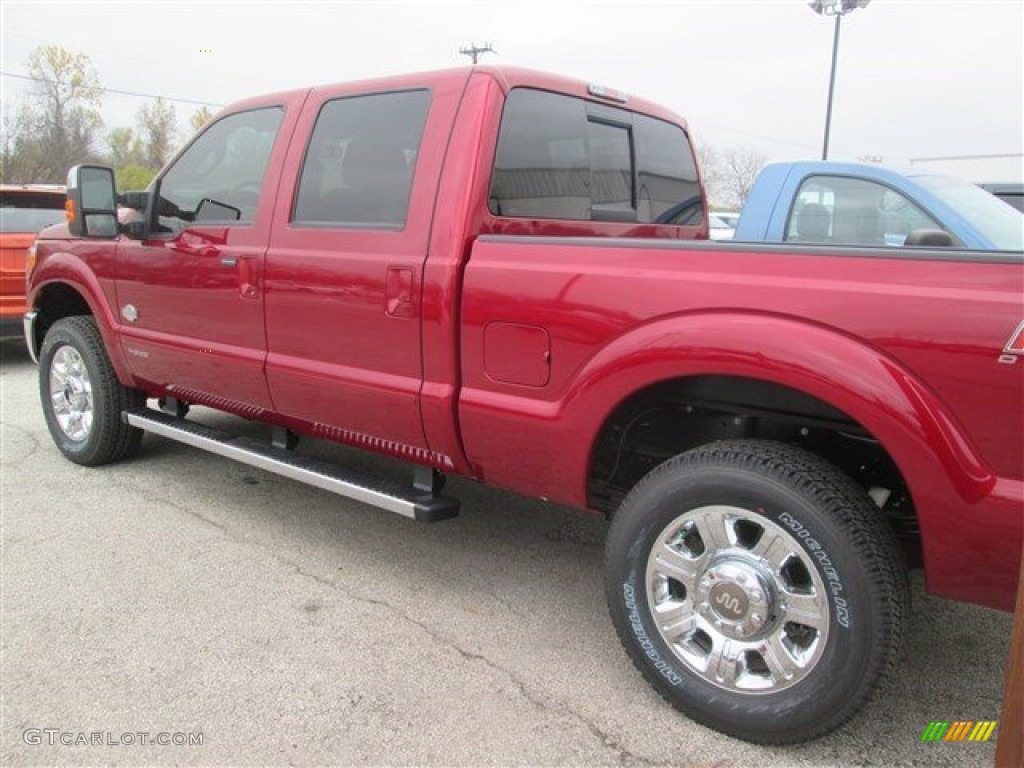 2015 F250 Super Duty King Ranch Crew Cab 4x4 - Ruby Red / King Ranch Mesa Antique Affect/Black photo #7