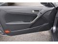 Black Leather 2013 Hyundai Genesis Coupe 3.8 Track Door Panel