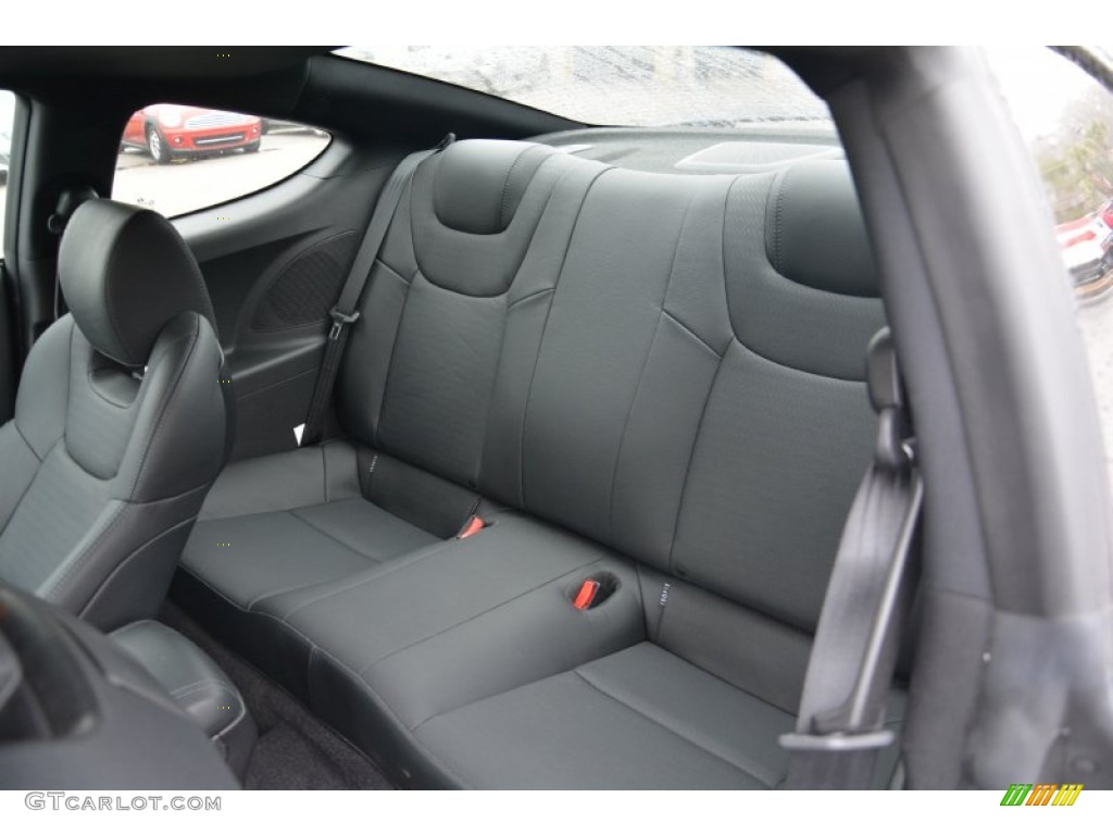Black Leather Interior 2013 Hyundai Genesis Coupe 3.8 Track Photo #100159199