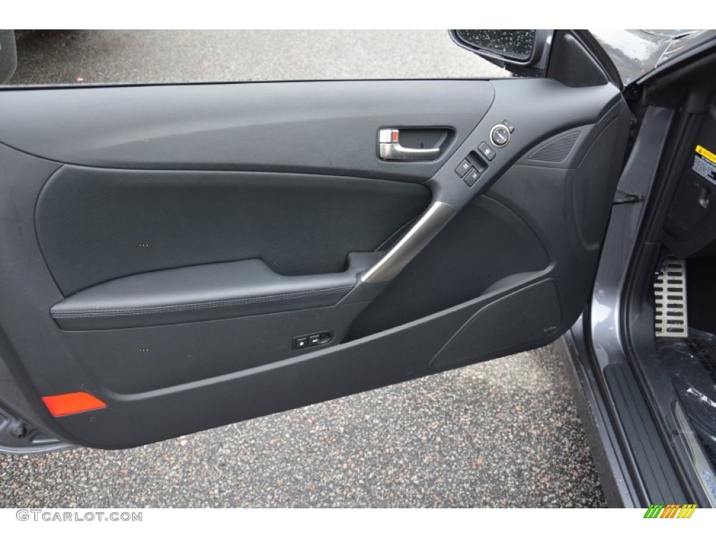 2013 Genesis Coupe 3.8 Track - Empire State Gray / Black Leather photo #12