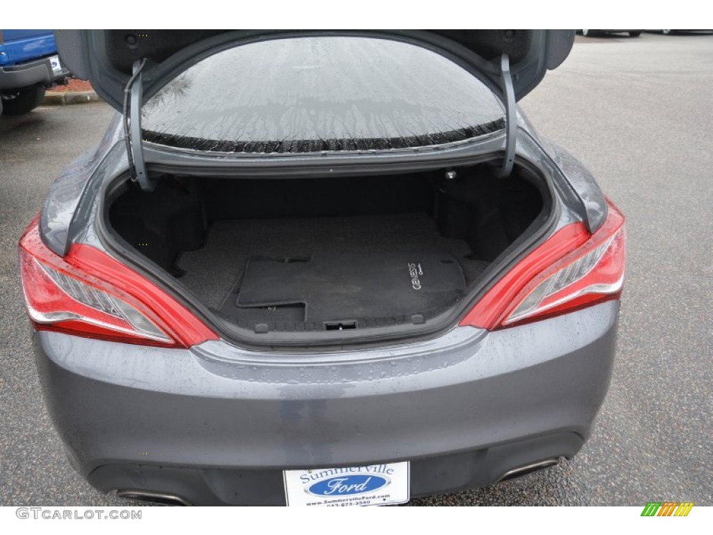 2013 Genesis Coupe 3.8 Track - Empire State Gray / Black Leather photo #14