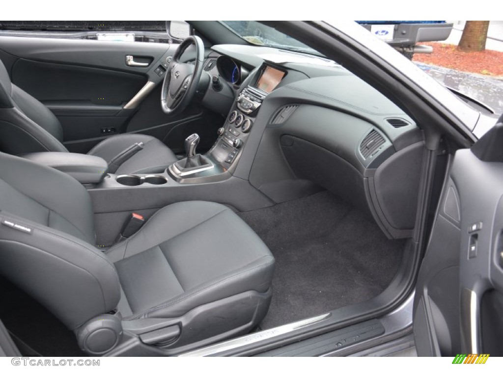 2013 Genesis Coupe 3.8 Track - Empire State Gray / Black Leather photo #16