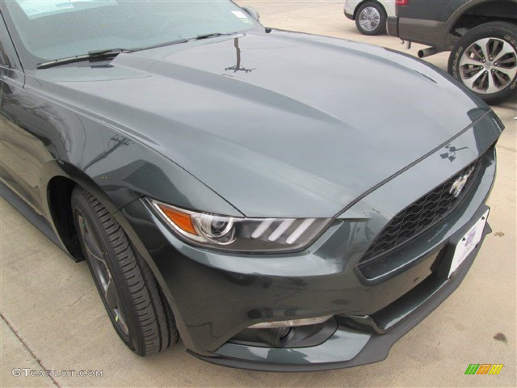 2015 Mustang V6 Coupe - Guard Metallic / Ebony photo #3