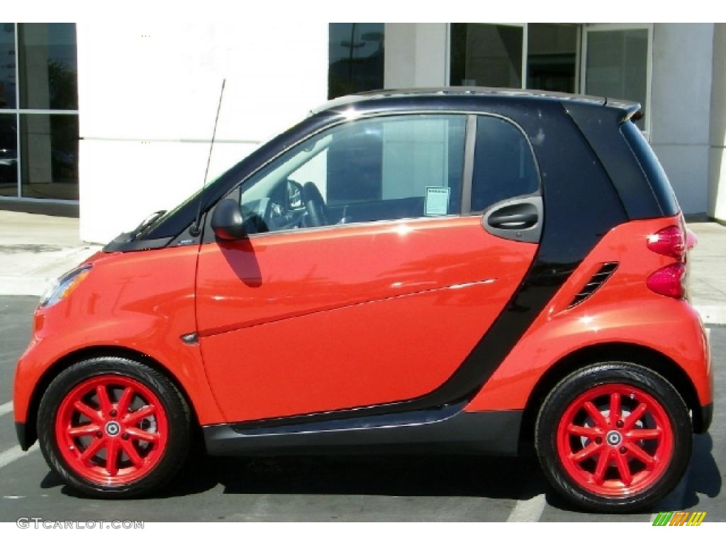 2008 fortwo passion coupe - Rally Red / Design Black photo #2