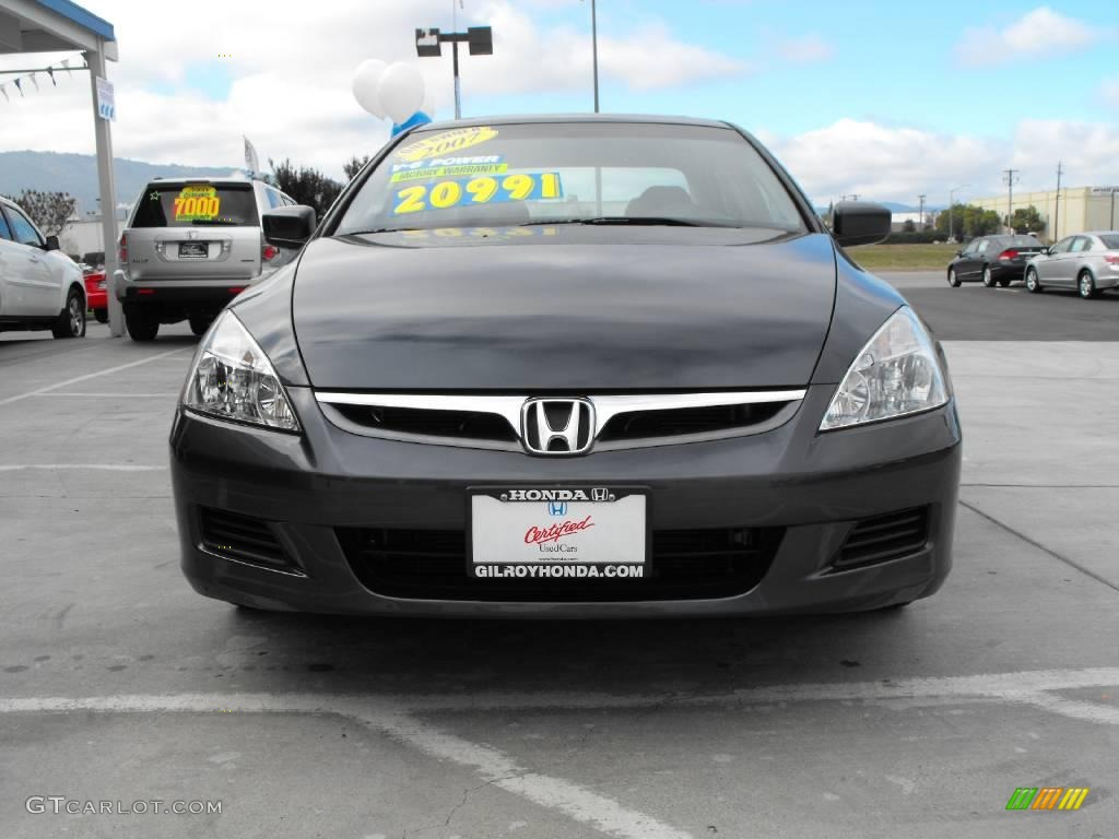 2007 Accord EX-L V6 Sedan - Graphite Pearl / Gray photo #2