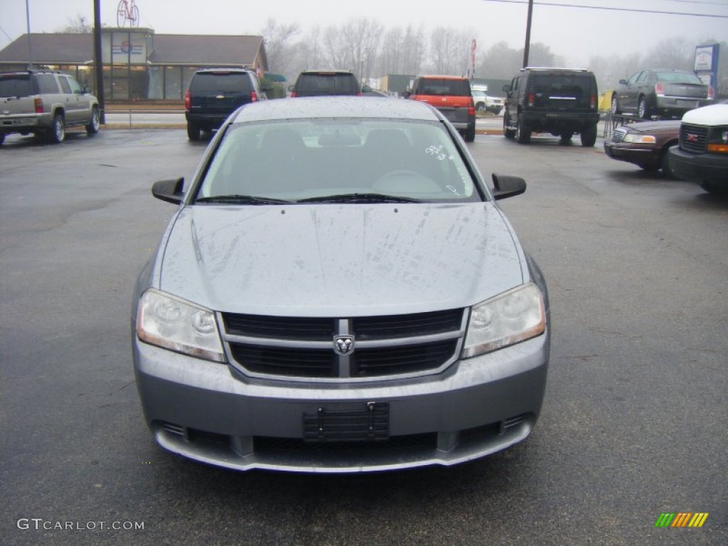 2008 Avenger SE - Silver Steel Metallic / Dark Slate Gray/Light Slate Gray photo #1