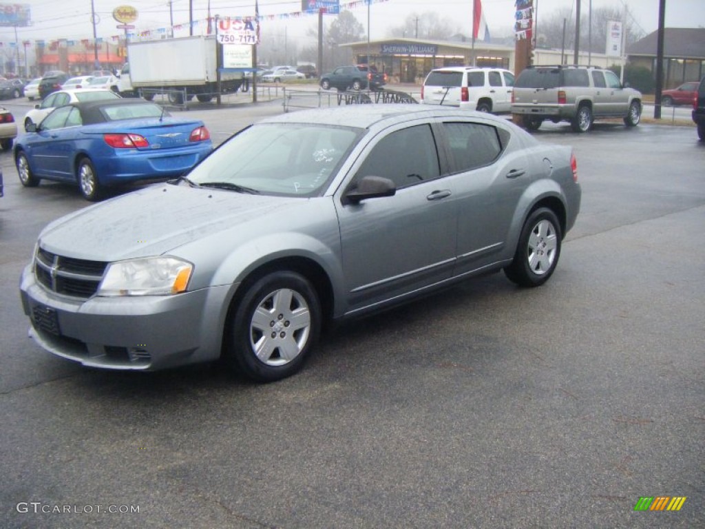 2008 Avenger SE - Silver Steel Metallic / Dark Slate Gray/Light Slate Gray photo #2