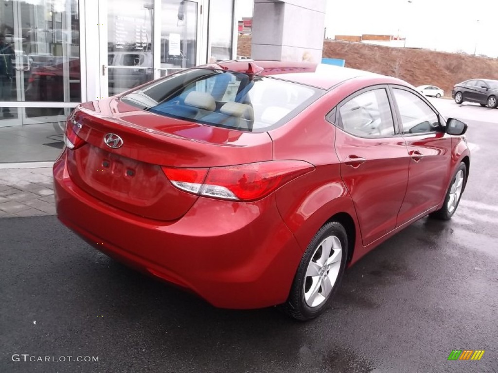 Red Allure 2011 Hyundai Elantra GLS Exterior Photo #100161394