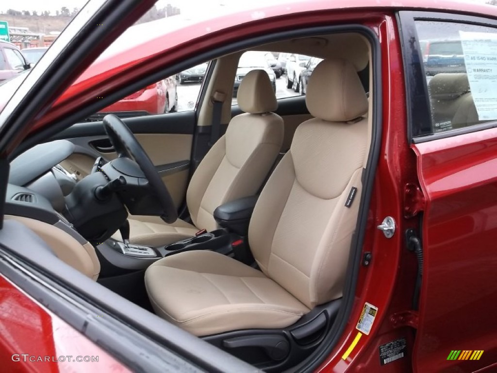 Beige Interior 2011 Hyundai Elantra GLS Photo #100161474