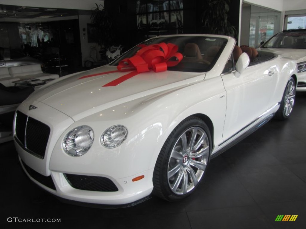 2014 Continental GTC V8 S - Glacier White / Saddle photo #1