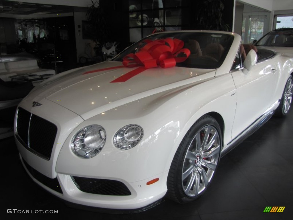 2014 Continental GTC V8 S - Glacier White / Saddle photo #4