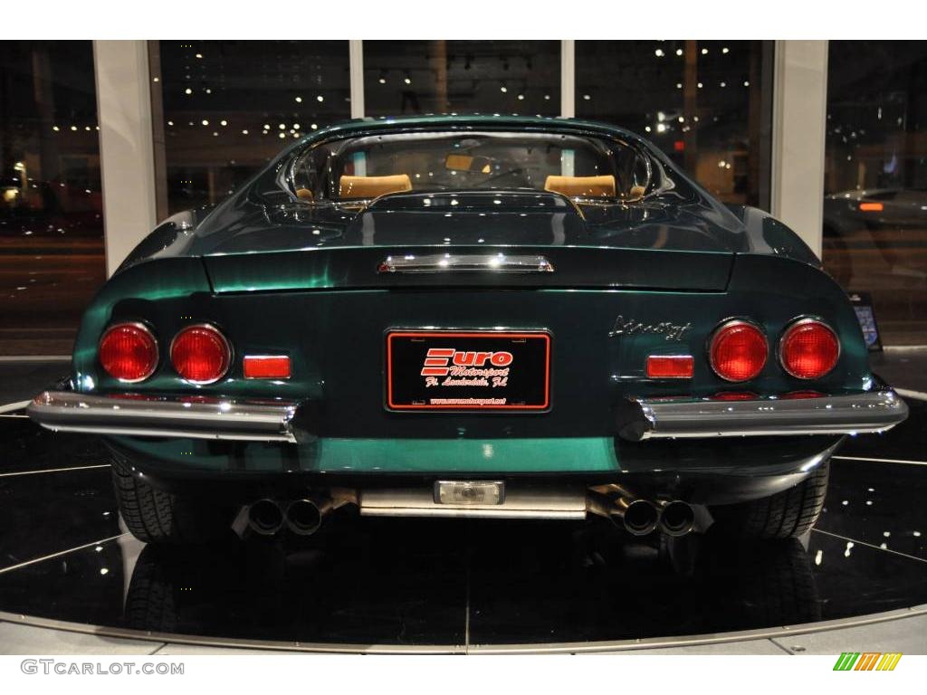 1974 Dino 246 GTS - Medium Green Metallic / Tan/Black photo #5