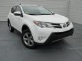 2015 Super White Toyota RAV4 XLE  photo #1