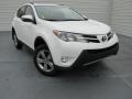 2015 Super White Toyota RAV4 XLE  photo #2