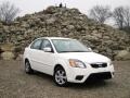 Clear White 2011 Kia Rio LX