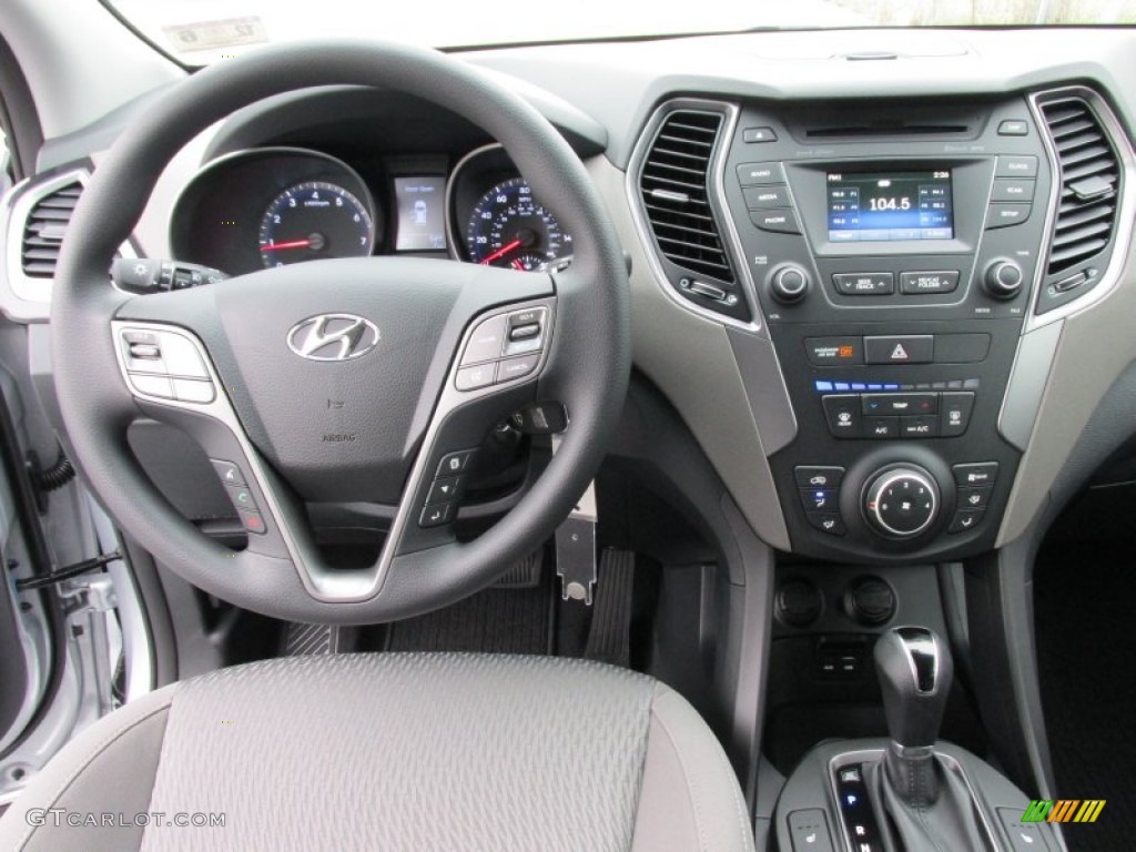 2015 Hyundai Santa Fe GLS Gray Dashboard Photo #100165785