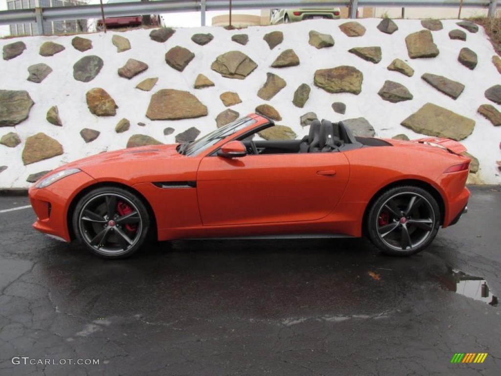 Firesand Metallic 2015 Jaguar F-TYPE V8 S Convertible Exterior Photo #100165938