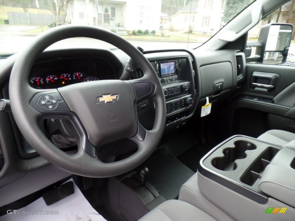 2015 Silverado 2500HD WT Double Cab 4x4 - Rainforest Green Metallic / Jet Black/Dark Ash photo #21