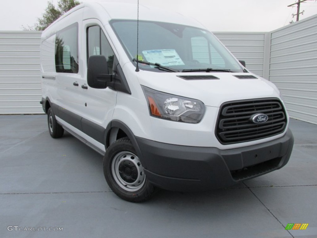 Oxford White 2015 Ford Transit Van 250 MR Long Exterior Photo #100169247