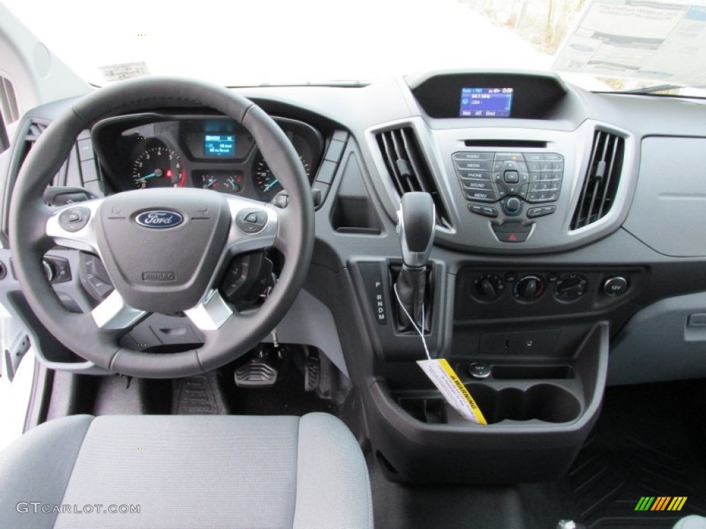 2015 Ford Transit Van 250 MR Long Pewter Dashboard Photo #100169766
