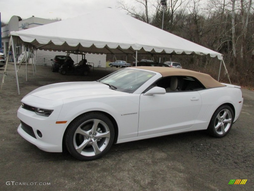 2015 Camaro LT/RS Convertible - Summit White / Beige photo #1