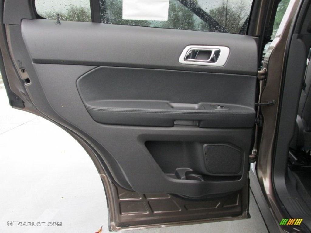 2015 Ford Explorer Limited Charcoal Black Door Panel Photo #100172802