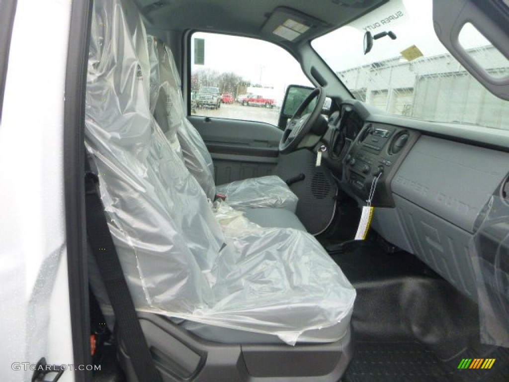 2015 F250 Super Duty XL Regular Cab 4x4 - Oxford White / Steel photo #7