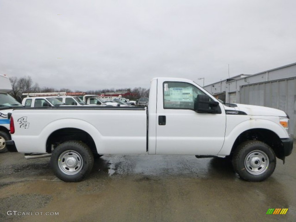 2015 F250 Super Duty XL Regular Cab 4x4 - Oxford White / Steel photo #10