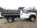 Oxford White - F550 Super Duty XL Regular Cab 4x4 Dump Truck Photo No. 6
