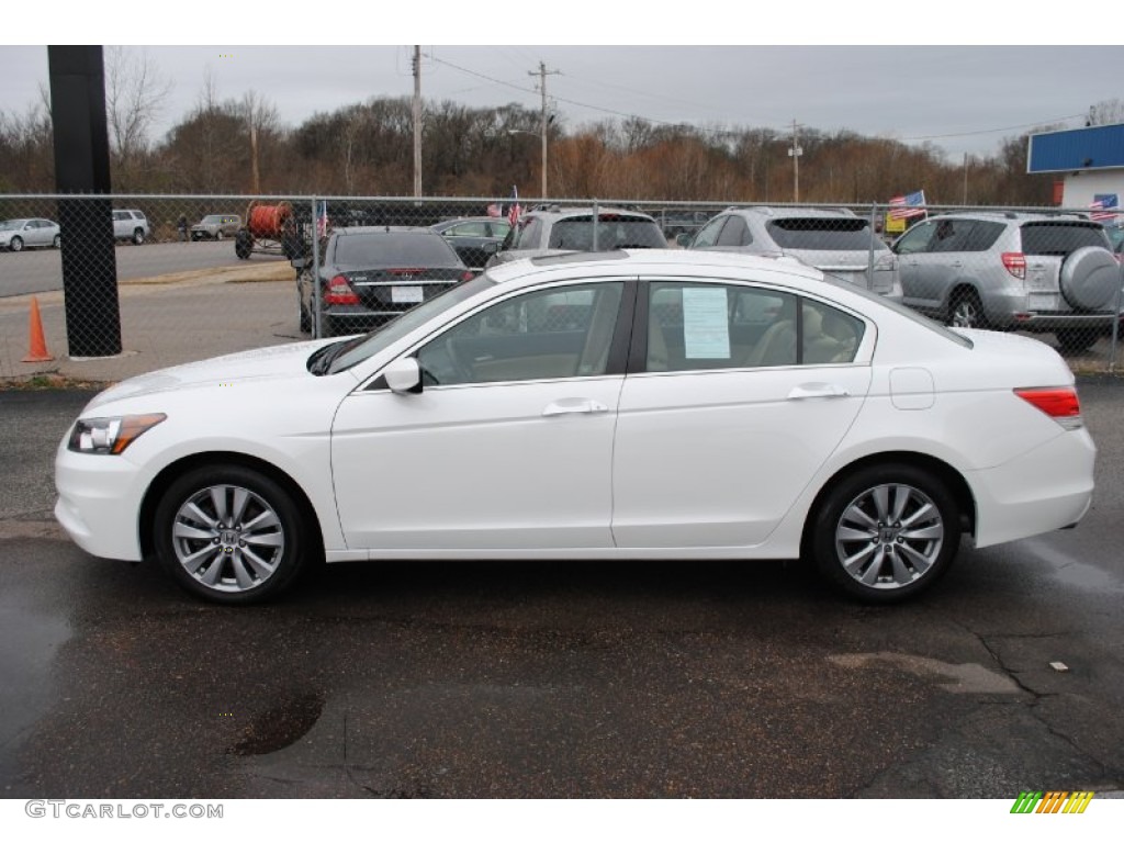 2012 Accord EX-L V6 Sedan - White Orchid Pearl / Ivory photo #2