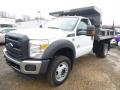 Oxford White - F550 Super Duty XL Regular Cab 4x4 Dump Truck Photo No. 10