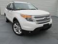 2015 White Platinum Ford Explorer XLT  photo #2