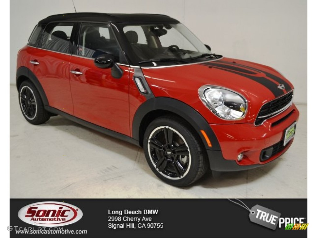 2015 Countryman Cooper S - Blazing Red Metallic / Carbon Black photo #1