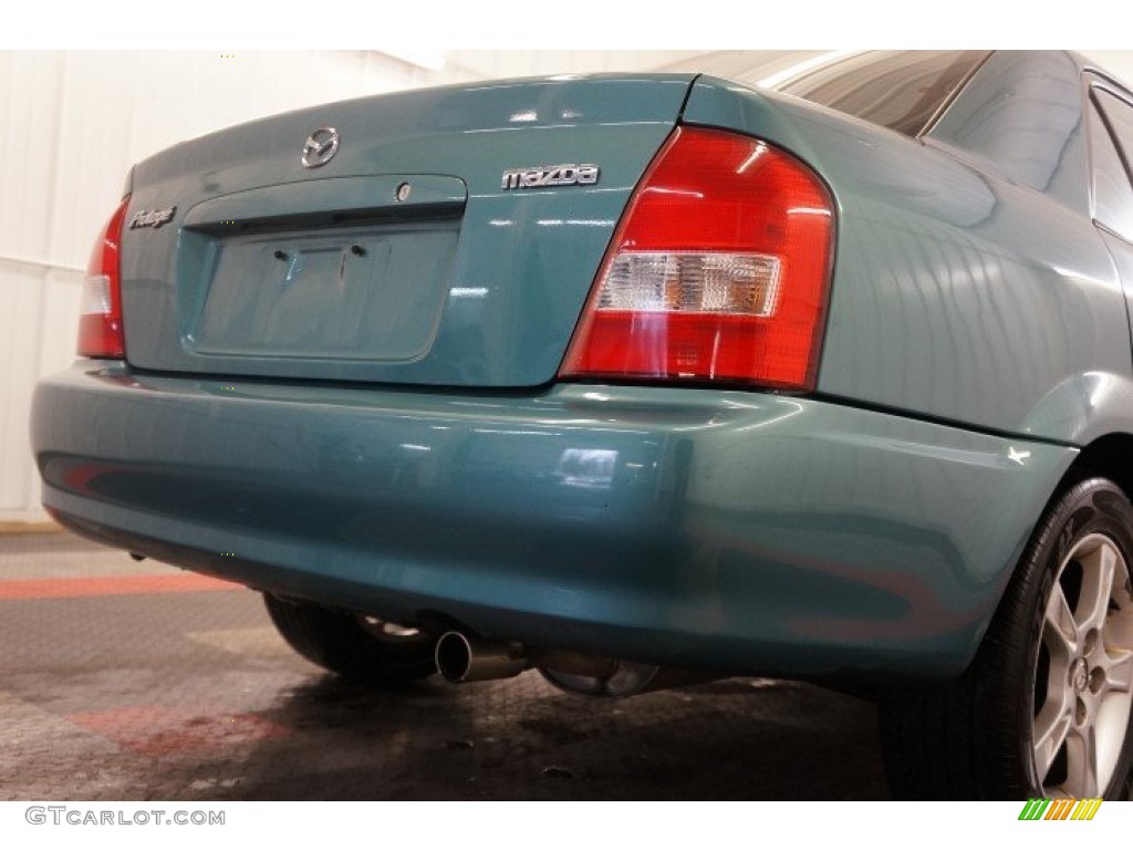 2002 Protege DX - Seabreeze Green Mica / Beige photo #51